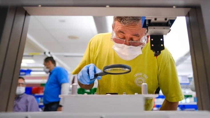 GM workers prepare for ventilator production in Kokomo, Indiana.
