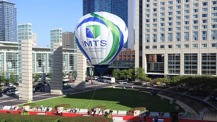 view of outside of mccormick place during imts