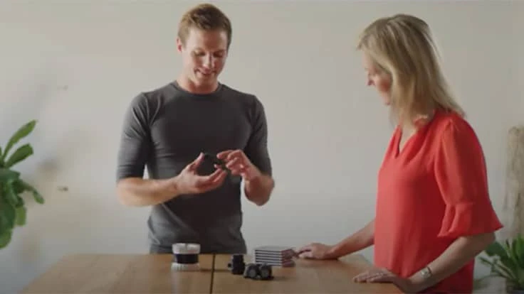 Ouster CEO Angus Pacala and Ouster Automotive President Shauna McIntyre