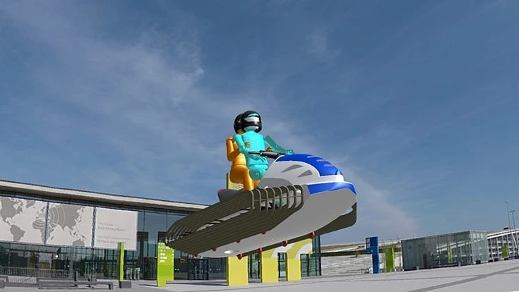 Passengers Driving Horizon Hoverbike