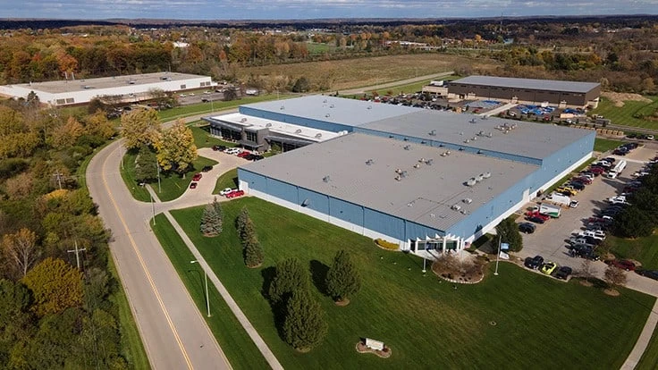 One of the campuses of the 3-Dimensional Services Group. Collectively the Group boasts nearly 500,000 sq.ft. of manufacturing space