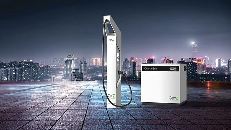 GenZ EV Solutions brings cutting-edge, battery-buffered, ultra-fast EV charger to the U.S. market.