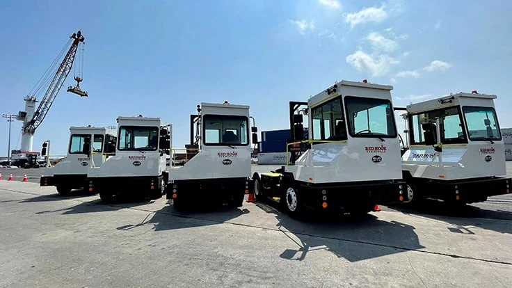 BYD 8Y Trucks in operation at Red Hook