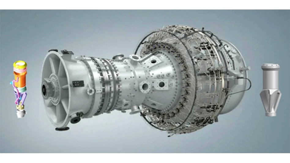 Additive manufacturing reduced part count, weight, and lead time on this fuel injector.