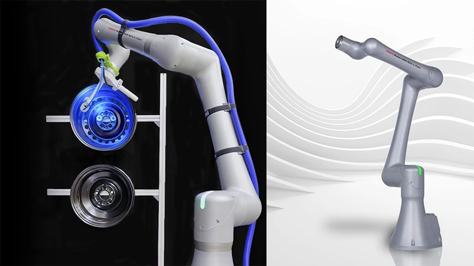 The CRX-10iA/L Paint cobot automates painting and coating processes.