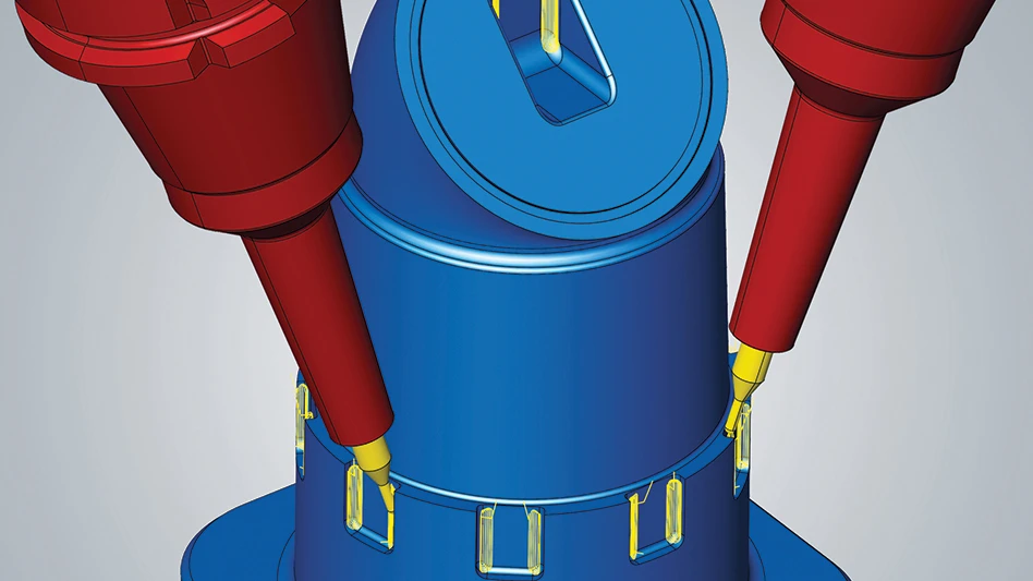 In 3-axis and 5-axis machining, new algorithms for rest material detection ensure that all rest material areas are automatically accounted for in full.