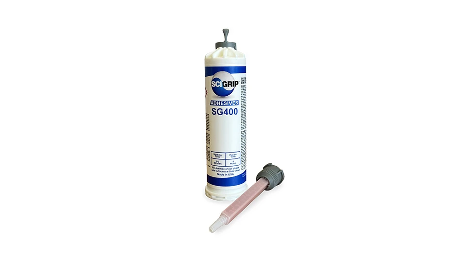 The SCIGRIP SG400LSE adhesive provides strong bonding on low surface energy materials.