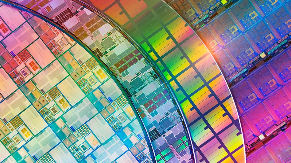 Silicon wafers are used in the manufacture of semiconductors.