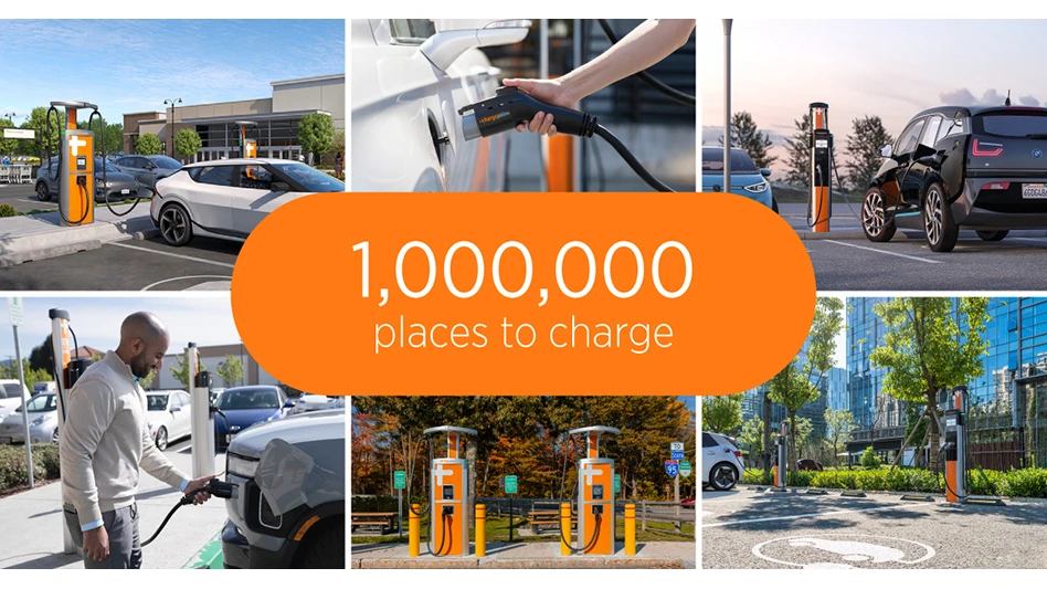 ChargePoint now enables drivers access to charge at more than one million places across public, private, and roaming ports in North America and Europe.