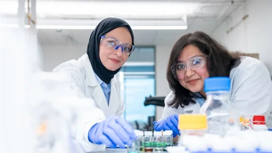 Salma Alhashim (left) and Sohini Bhattacharyya