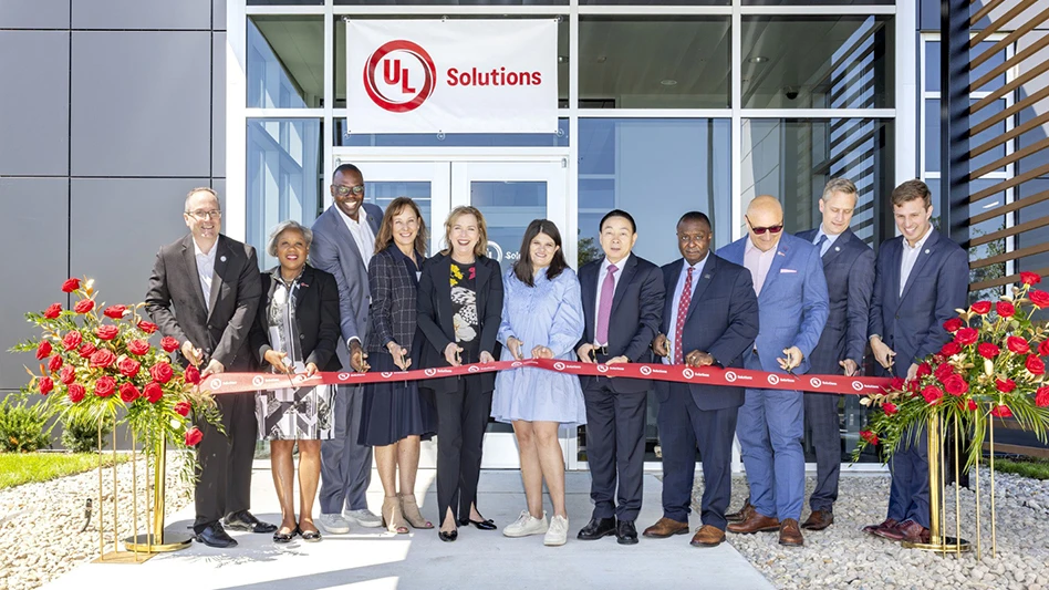 Pictured left to right, Dr. Robert Slone, SVP and chief scientist, UL Solutions; Angela Williams, CISO, UL Solutions; Garlin Gilchrist II, lieutenant governor, Michigan; Donni Steele, state representative, Michigan House of Representatives; Jennifer Scanlon, president and CEO, UL Solutions; Haley Stevens, congresswoman, U.S. House of Representatives; Weifang Zhou, EVP and president of Testing, Inspection and Certification, UL Solutions; Eugene Hawkins III, mayor pro-tem, City of Auburn Hills; Milan Dotlich, VP and general manager, Energy and Industrial Automation, UL Solutions; Jeff Smidt, SVP, Testing, Inspection and Certification, Industrial, UL Solutions; Brendan Johnson, commissioner, Oakland County.