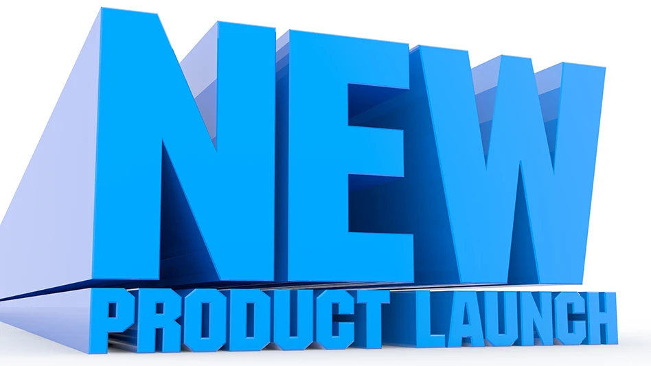 Blue text reading New Product Launch