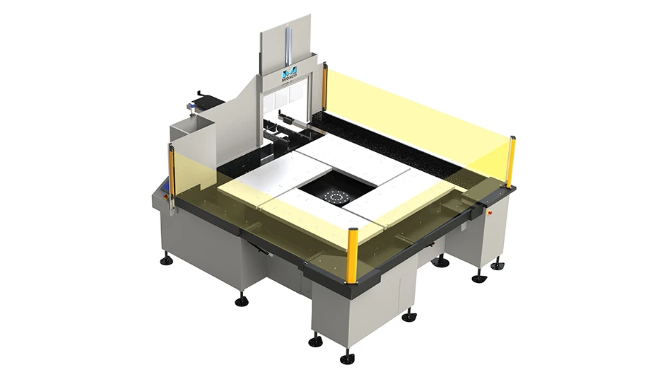 A rendering of a pallet changer