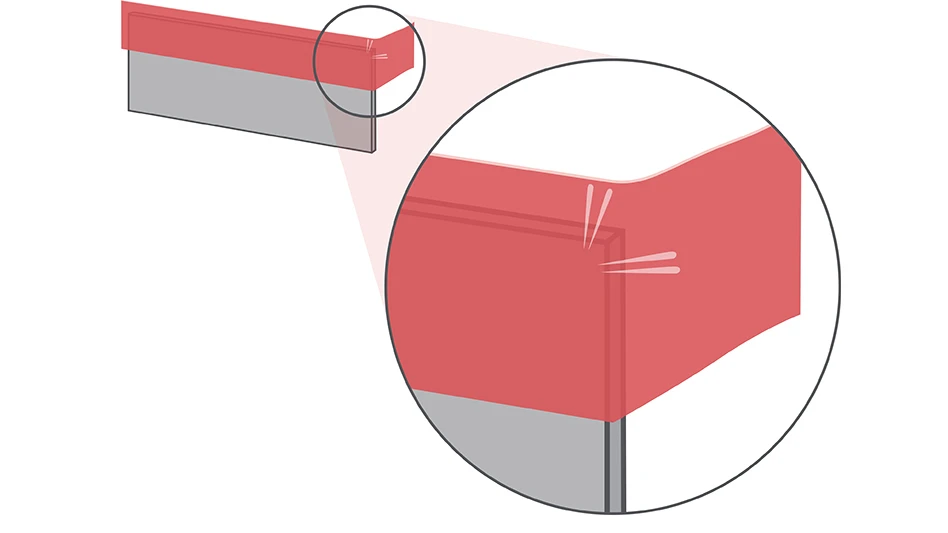 A graphic of tape resisting tearing