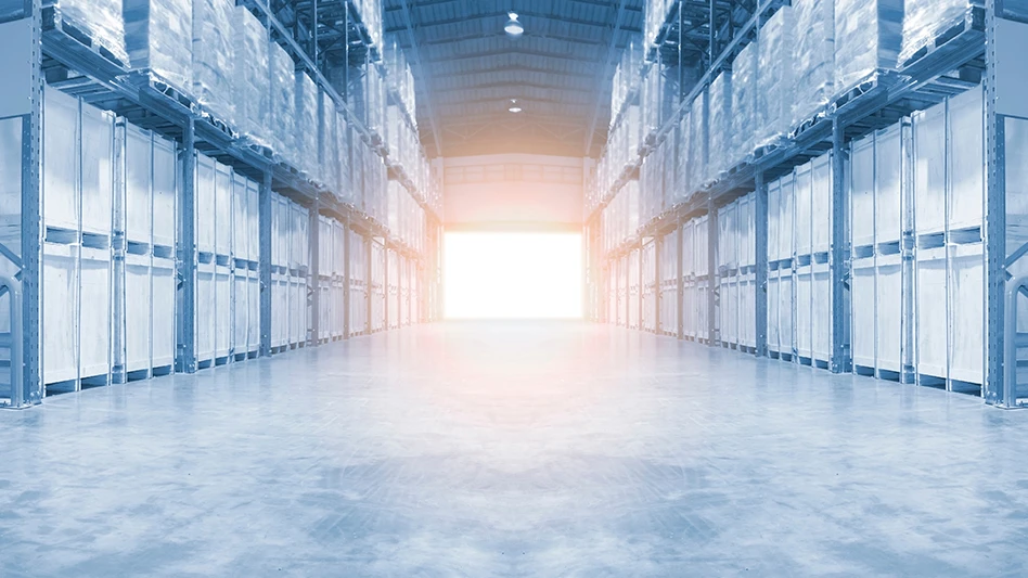 Sunlight streaming through a factory