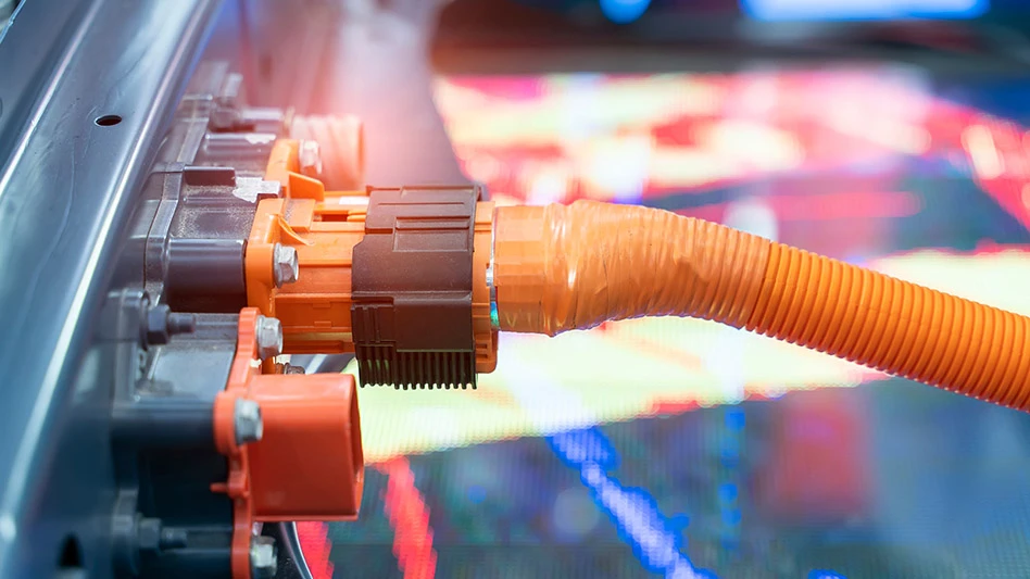 A lithium battery charging