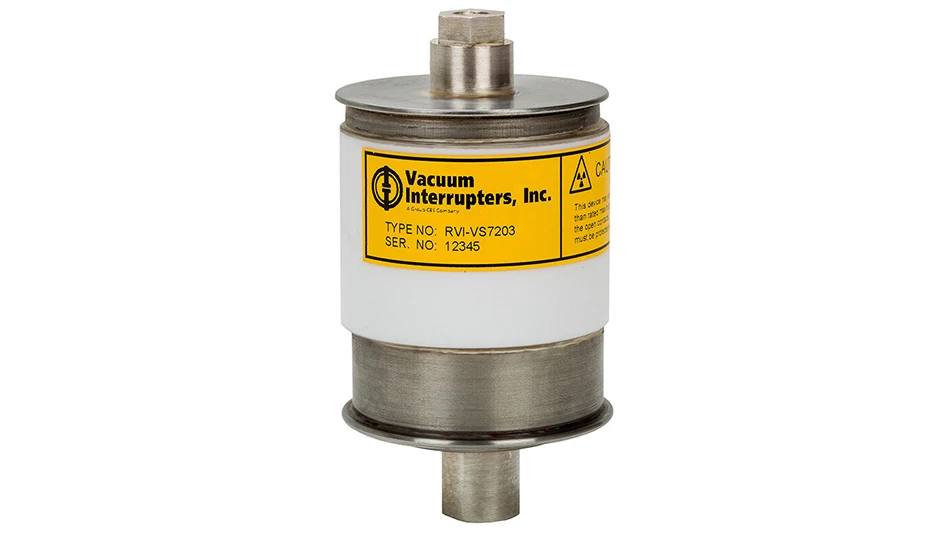 A silver cylinder with a white and yellow label