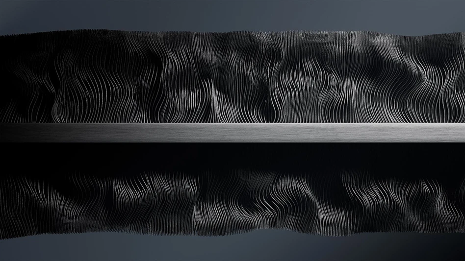 A cross section of carbon nanotubes