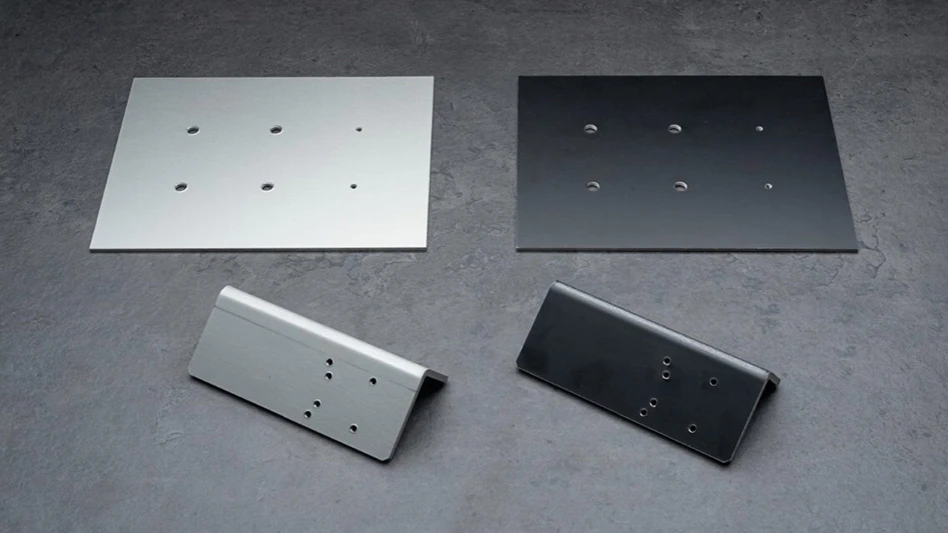 Four pieces of sheet metal