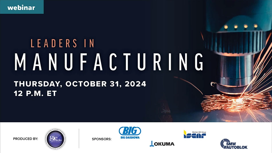 A banner image displaying the text Leaders in Manufacturing