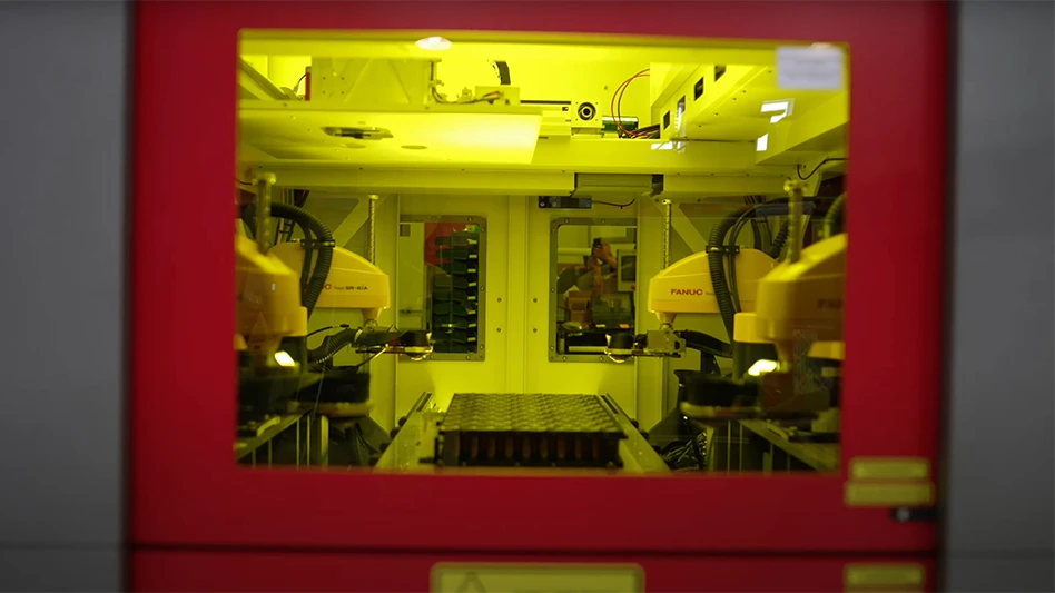 A machine with robots inside