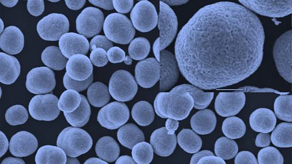 Microscope image of particles