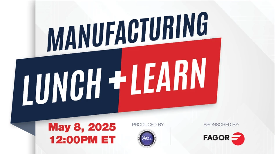 Text reading Manufacturing Lunch + Learn