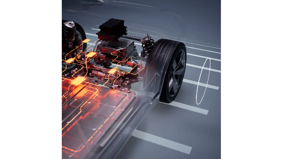 Computer rendering of automotive chassis