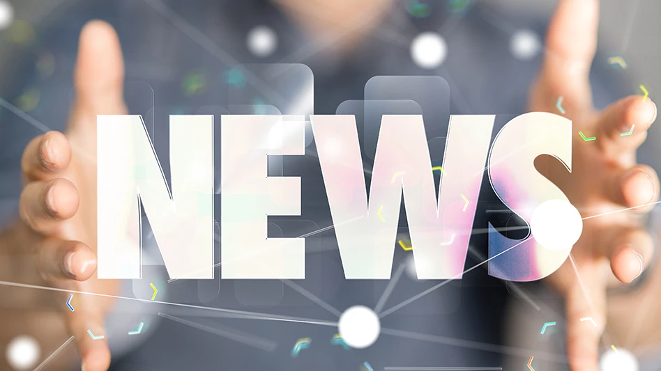 The word news with two hands framing it