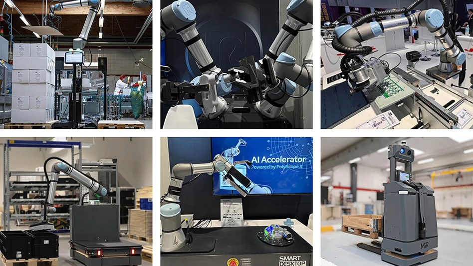 Collage of robots and automation products