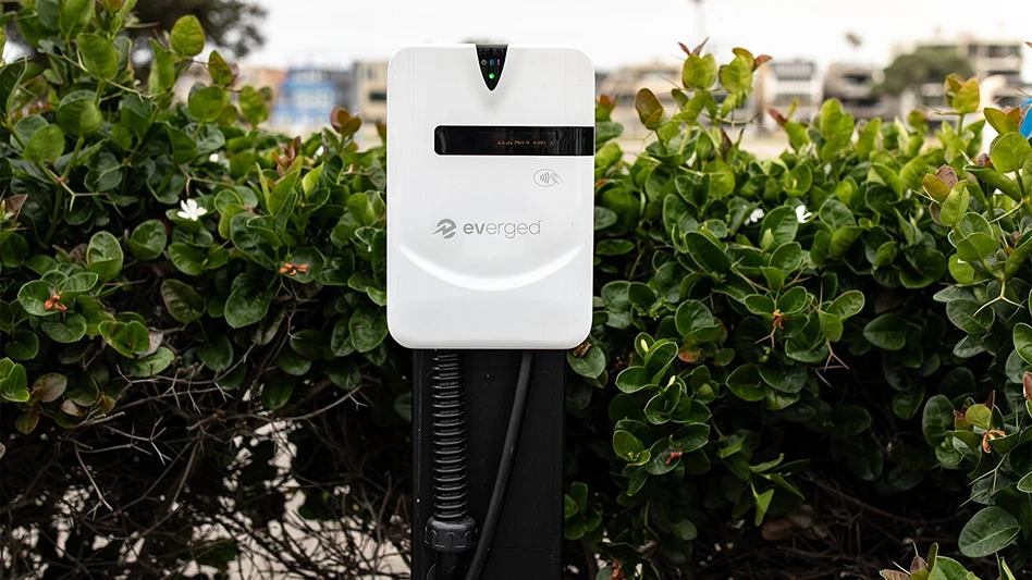 An electric vehicle charger