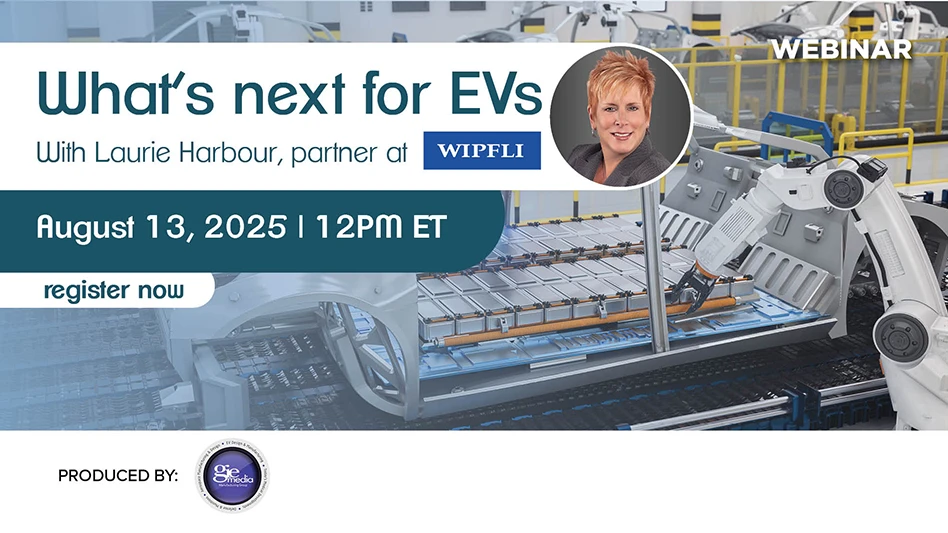 Text reading What's next for EVs