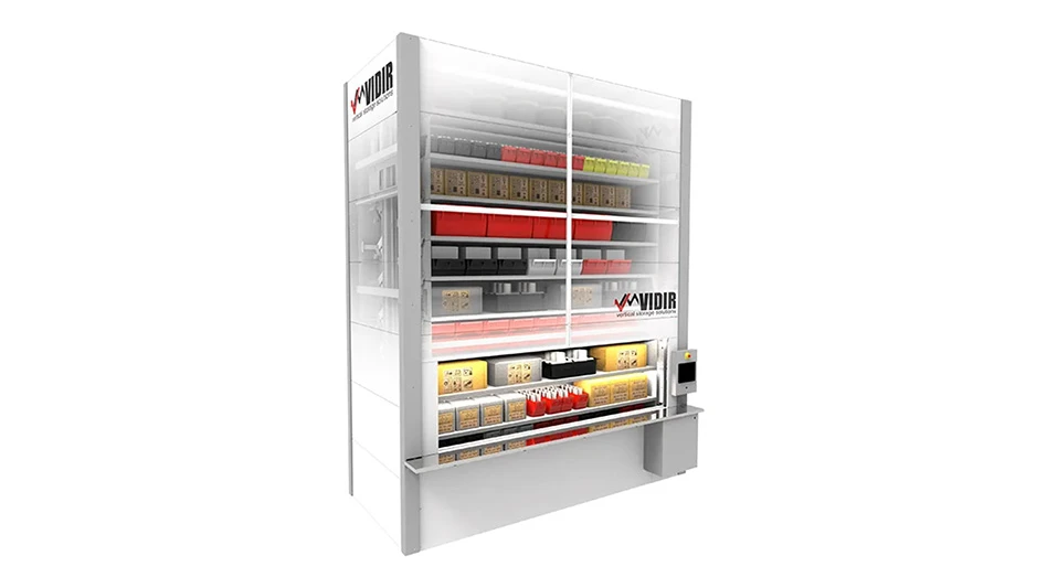 A vertical storage carousel