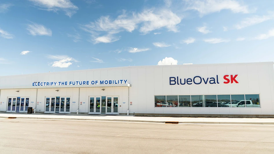 The outside of a factory