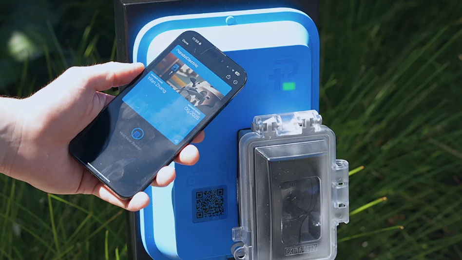 An electric vehicle charger