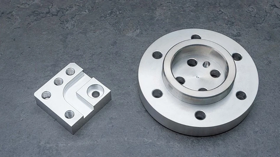 Two stainless steel parts
